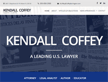 Tablet Screenshot of kendallcoffey.com