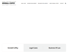 Tablet Screenshot of kendallcoffey.biz